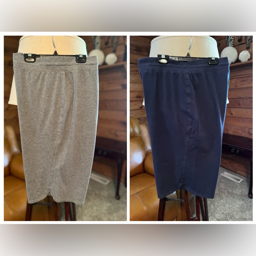 MTA Sport 3x High-Waist Shorts Duo in Gray and Navy(40”w x 16”L) Used